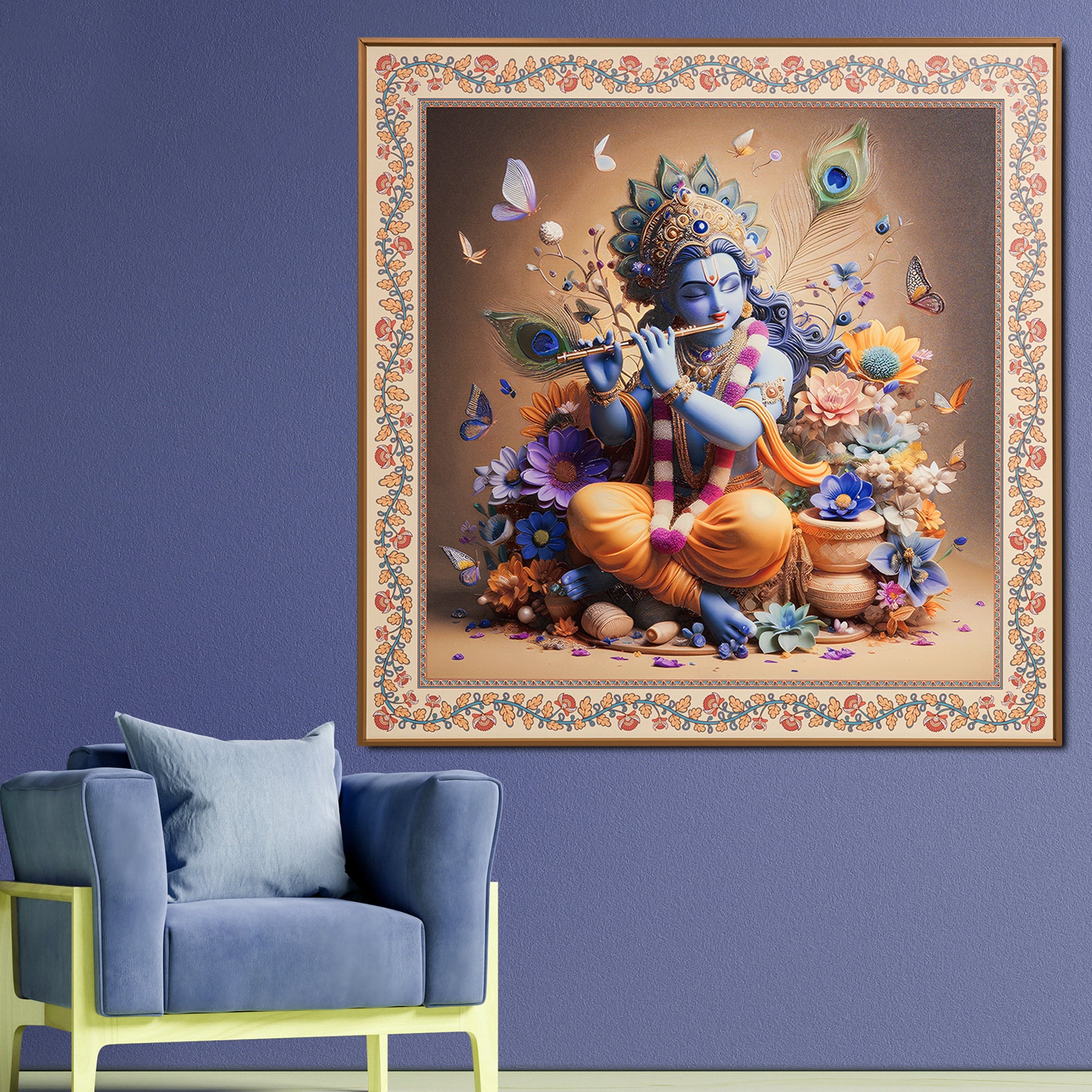 Shri Banke Bihari  The Lord Krishna Painting For Home