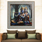 The Whispers of Love Radha Krishna Painting for Home