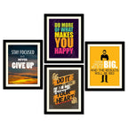 Think Big Quote Premium Wall Frame Set of Four