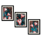 Tulips Flower Decorative Wall Frames Set of Three