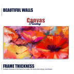 Abstract Colorful Composition of Vibrant Spring Floral Canvas Wall Painting