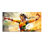 Beautiful Woman Dancing in Traditional Style Canvas Wall Painitng