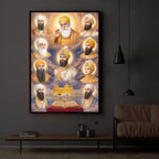 Guru's Essence Modern Luxury Backlight Vertical Wall Art