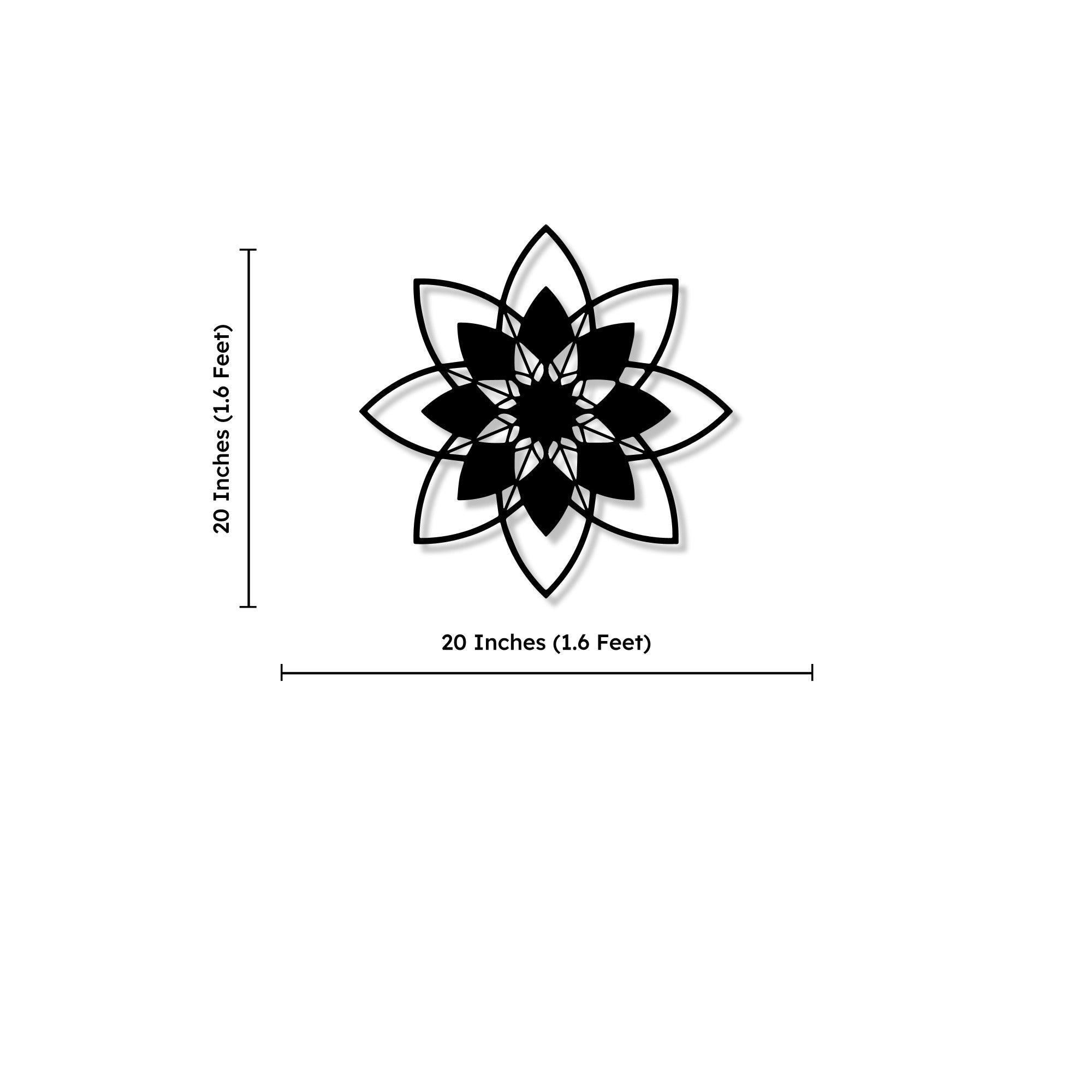 Beautiful Cosmic Design Floral Metal Art Wall Decor
