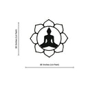 Buddha Calm & Peaceful Statue Metal Art Wall Decor