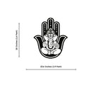 Divine Hamsa Ganesha Metal Art Devotion Wall Decor