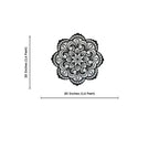 Mandala Pattern Floral Design Metal Art Wall Decor