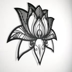 Namaste Bohemian Floral Metal Art Wall Decor