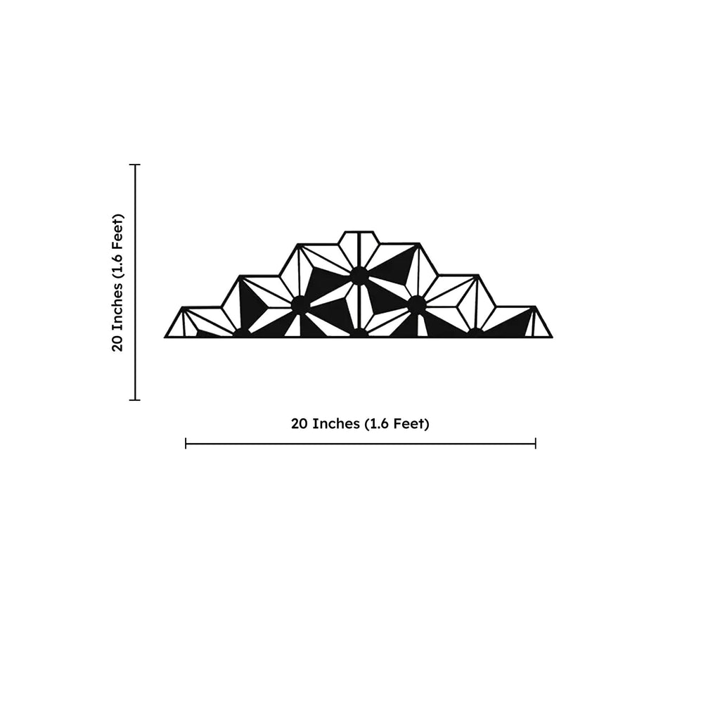 Polaris Divided Abstract Design Metal Art Wall Decor