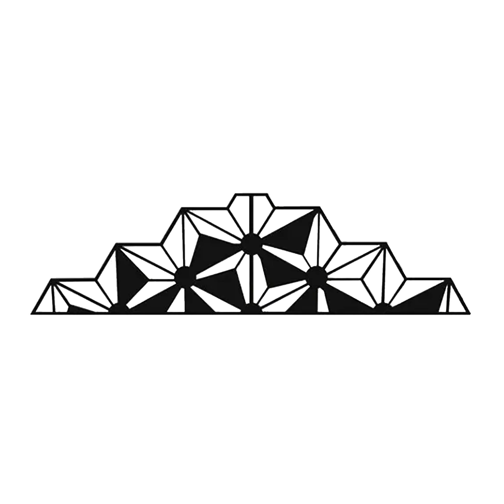 Polaris Divided Abstract Design Metal Art Wall Decor