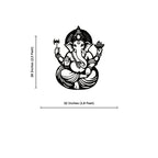 Shree Ganesha Blessings Metal Art Devotion Wall Decor