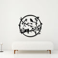 Toucan Birds on Tree Metal Art Wall Decor