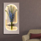 Elegant LED Wall Panel with Floral Holder