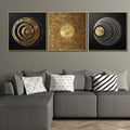 The Milky Way Galaxy 3 Panel Framed Canvas Print (BIG)