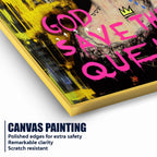 Good Save the Queen Cotton Canvas Wall Painting