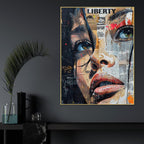 Liberty Of Life Cotton Canvas Wall Painting