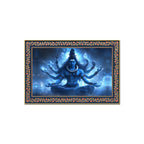 Lord Shiva New Creation and Renewal Floral Border Canvas Wall Painting
