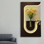 Luxury LED Wall Art Decor with Warm Backlight Design