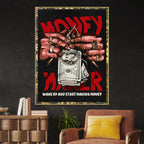 Make Your Own Money Cotton Canvas Wall Painting