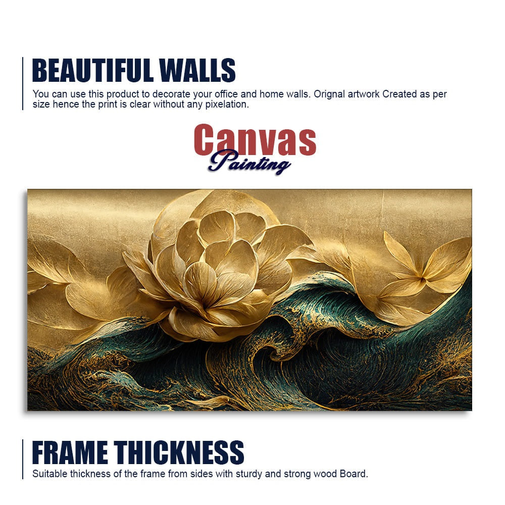 Gold flower wall d√©cor