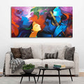 radha krishna painting on wall