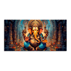 Premium Lord Ganesha Statue Canvas Wall Painting
