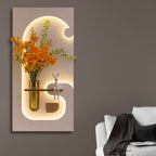 Stylish LED Wall Panel with Flower Holder