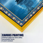 Symbol of Shiva‚Äôs Energy Floral Border Vertical Wall Painting